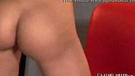 andie valentino says, 'my cunt is crammed with this dildo while i play with my nipples'