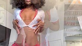 Look at this schoolgirl dancing and masturbating, isn't she hot?