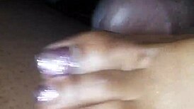 toes teasing that hard dick relentlessly