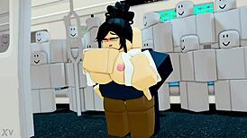 Feeling Intense Pleasure From Monster Cock Between Huge Tits And Big Ass In Metro