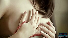 Arab Teen Katrine Pirs Strips for Playboy