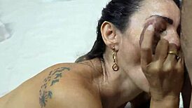 Hot Mature Sucking Her Stepsons Cock