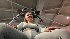 masturbating hard in the gym on webcam