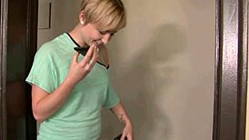 The short-haired white chick fucks big black cock with her hairy pussy in a rough quickie