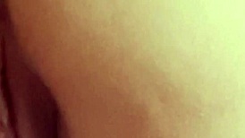 Hot slut flaunts huge tits and big ass in teasing lingerie