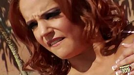 Within seconds of REQUESTING COCK the blonde gets a cock to satisfy her tight bum