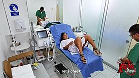 Peruvian MILF visits gynecologist for consultation