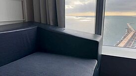 Huge Muscular Bodybuilder Stretches Brunette Latina's Ass with Rough Anal and Creampie