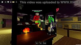 se queda afk y todos se la cogen en gangbang