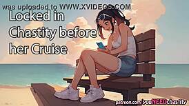 girlfriend locks you in chastity before cruise