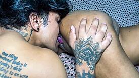 Stepsister enters bathroom while brother takes bath