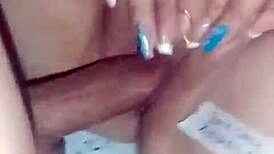 Skinny Colombian latina masturbates intensely.