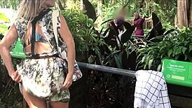 Anal copulation in the public park