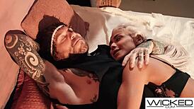 I'm stripping for photos and then we'll fuck, says the super hot blonde model