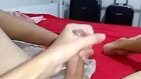 Tattooed White Novinho Strokes His Cock In Detailed Close-Up Scenes