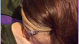 Sucking and licking my feet in intense fetish session