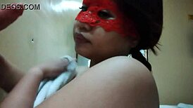 Asian Woman Explores Toys and Dildos in Homemade Session