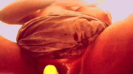 Teen Village Girl Fucks Big Vegetable Orally and Vaginally