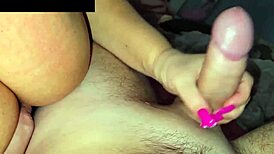 She promised a footjob that would make him cum inside her