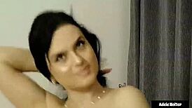 Little titty milf adele holter exposes perky nipples and clit. At wild party 2025-03-15.