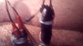 electro play with cock and penis in a private session