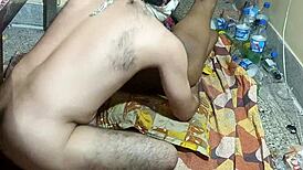 Indian step mom and step son engage in full fucking with moaning, creampie, and squirting in hd