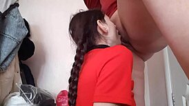 Teacher Seduces Student Into Pussy Licking