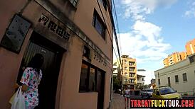 Marcela sucked big white dick and perfect ass latina enjoyed deepthroat