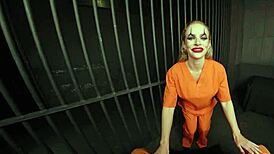 Busty Harley Rides Joker's Huge Cock