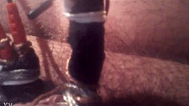 electro play with cock and penis in a private session