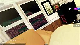 Girlfriend strips naked after breakfast and we fuck wildly!