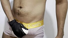 getting naked for a solo workout session