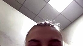 teen girl fucks anal with big cock in public, creampie and wet pussy 😈