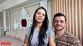 Milf Fitness Fucks Big Cock Lover While Husband Watches