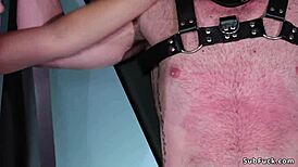 beautiful domme anal fucks male sub with rough domination