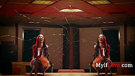 Asian mommy rides hard in multiversal family reunion with big tits!