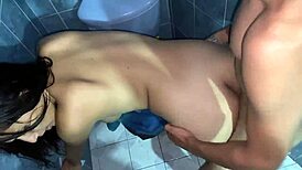 Video of stepmother and stepson in shower