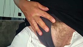 Italian Amateur Moans During Dense Cumshot Close-Up With Dirty Dialogue