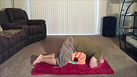 Naked yoga with my step sister leads to taboo creampie fucking