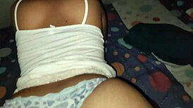 A-r-c-p gets fucked doggy style on bed edge 😈