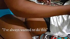 In this casual scene, a sexy BBW from Africa plays with her chocolate ass, giving blowjobs and handjobs