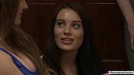 Blonde lesbian fingering best friends stepsister