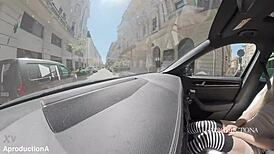 Desperate Panty Wetting Golden Shower Mouth Piss In New Car