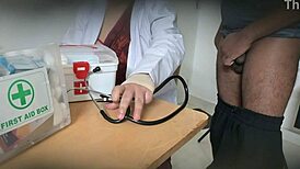Doctor Sucks Patient's Cock Secretly In Hospital Clinic