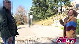 elena de la vega goes to hunt a good stallion in the street