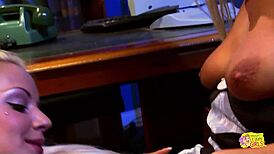 Blonde Maids Lick Pussy