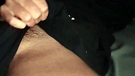 Guy jerks big cock in tight workout clothes on bed 😩