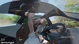 Desperate Panty Wetting Golden Shower Mouth Piss In New Car