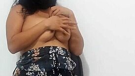 Latina Woman Dances, Shaking Her Big Ass and Huge Tits in Lingerie