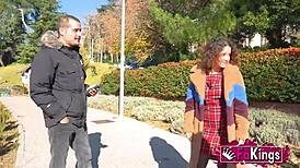 elena de la vega goes to hunt a good stallion in the street